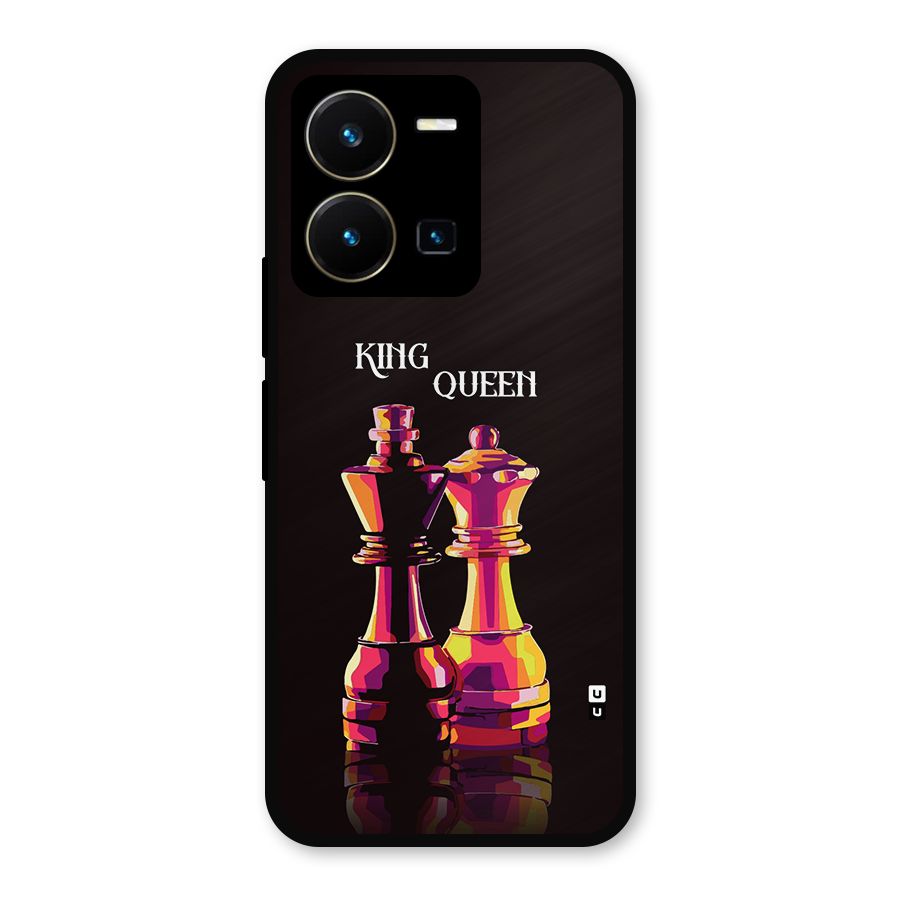 King Queen Metal Back Case for Vivo Y35