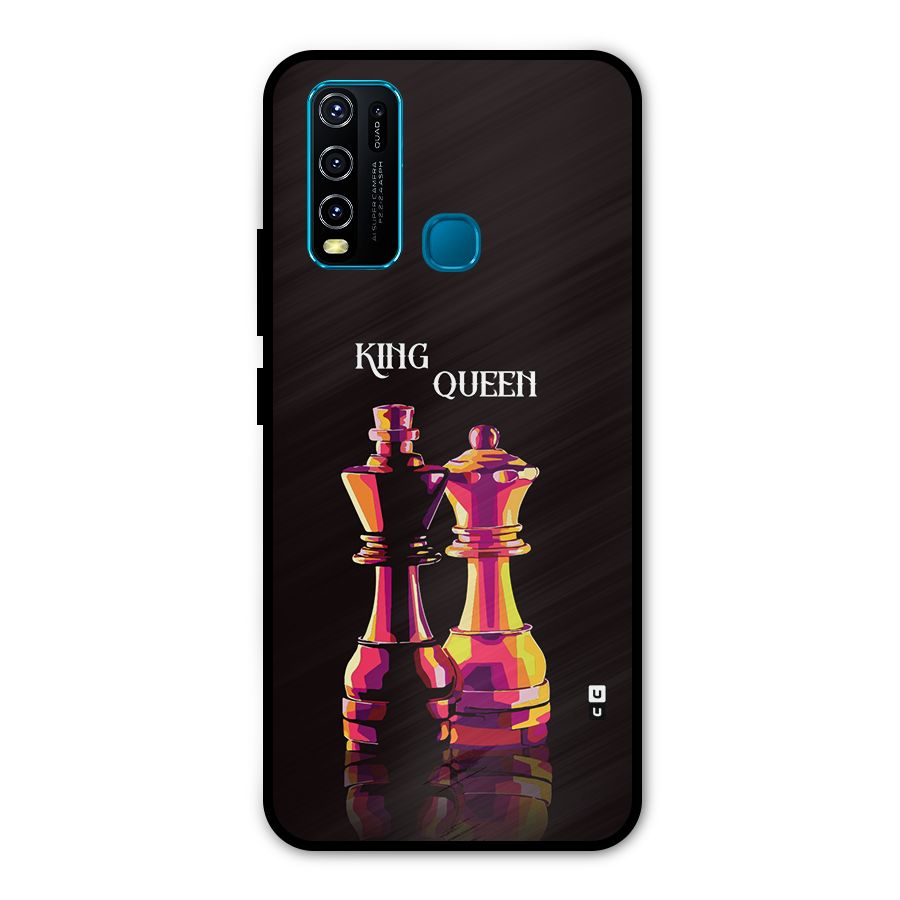 King Queen Metal Back Case for Vivo Y50