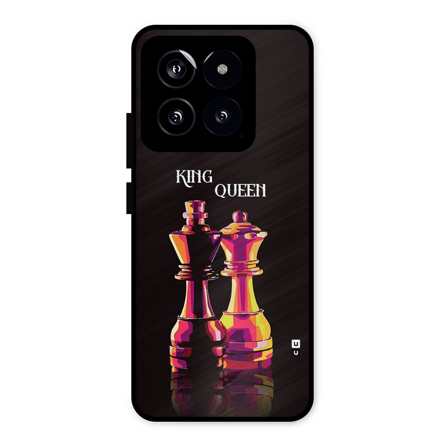 King Queen Metal Back Case for Xiaomi 14