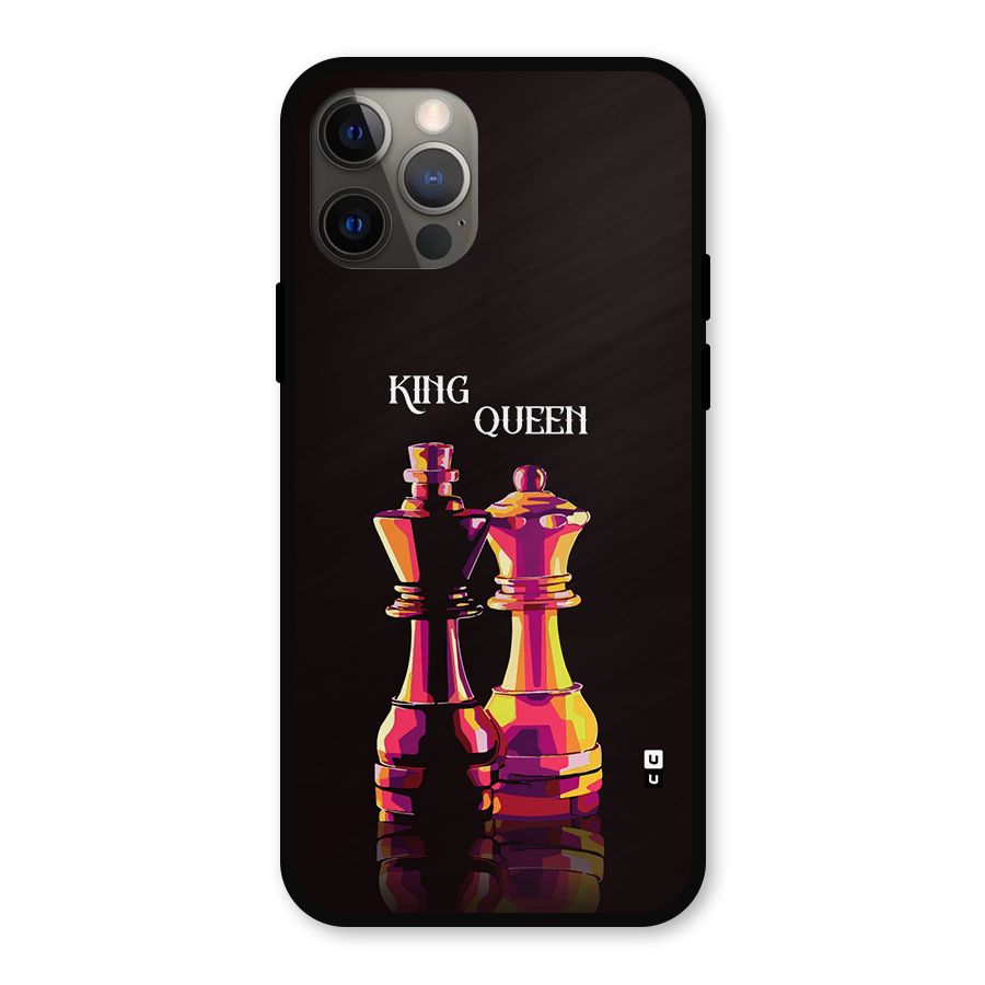 King Queen Metal Back Case for iPhone 12 Pro