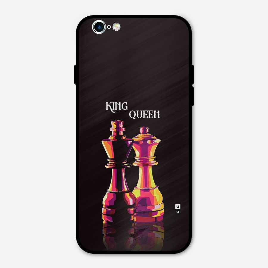 King Queen Metal Back Case for iPhone 6 6s