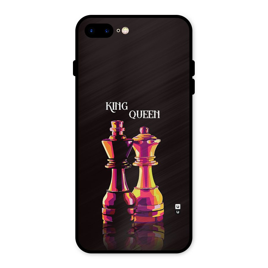 King Queen Metal Back Case for iPhone 7 Plus