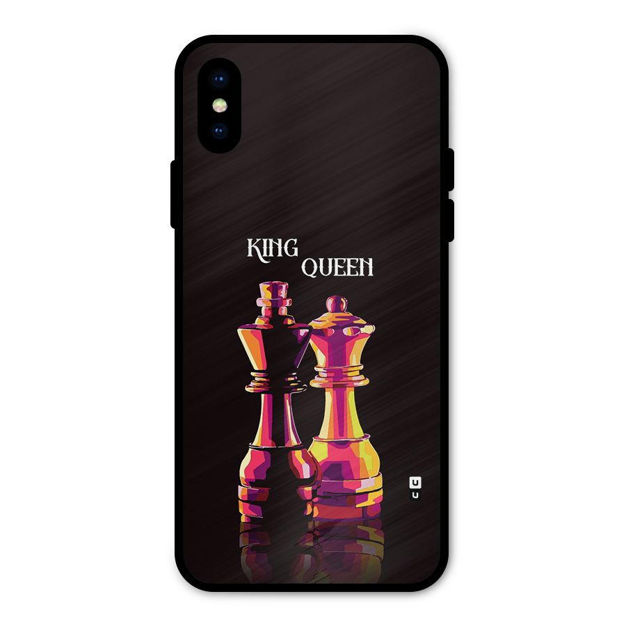 King Queen Metal Back Case for iPhone XS