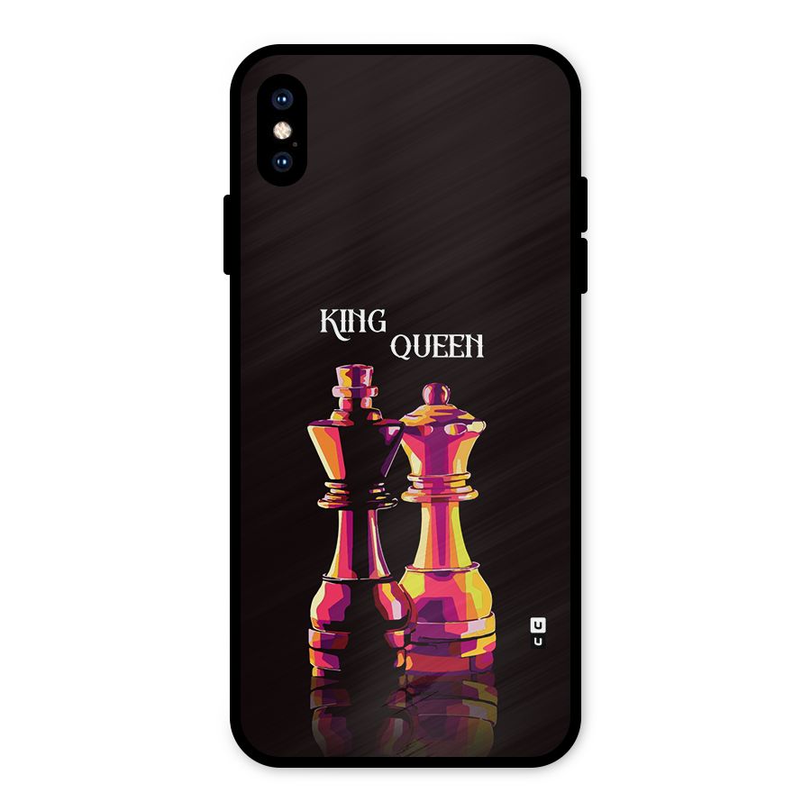 King Queen Metal Back Case for iPhone XS Max