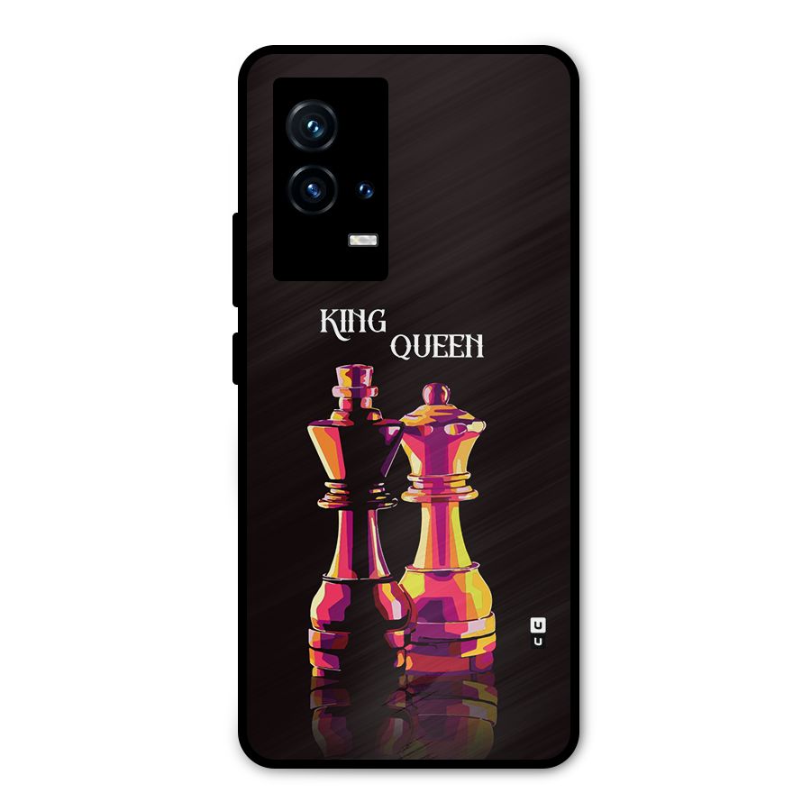 King Queen Metal Back Case for iQOO 9 5G