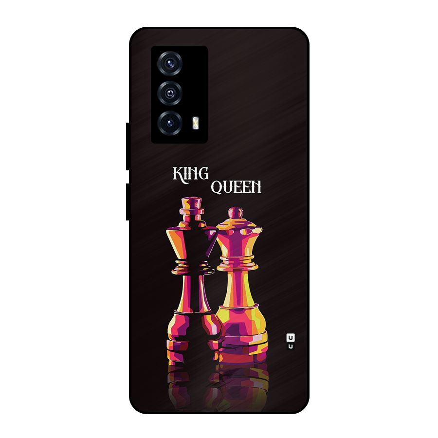King Queen Metal Back Case for iQOO Z5