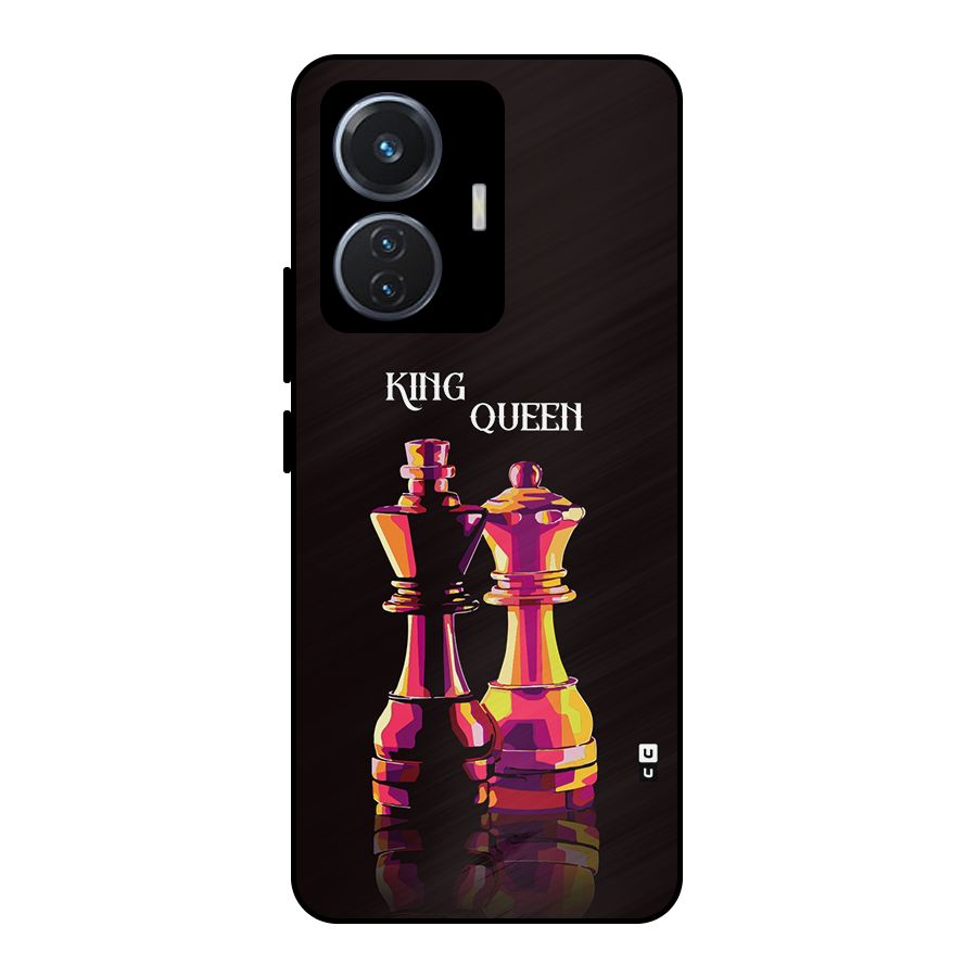 King Queen Metal Back Case for iQOO Z6 44W