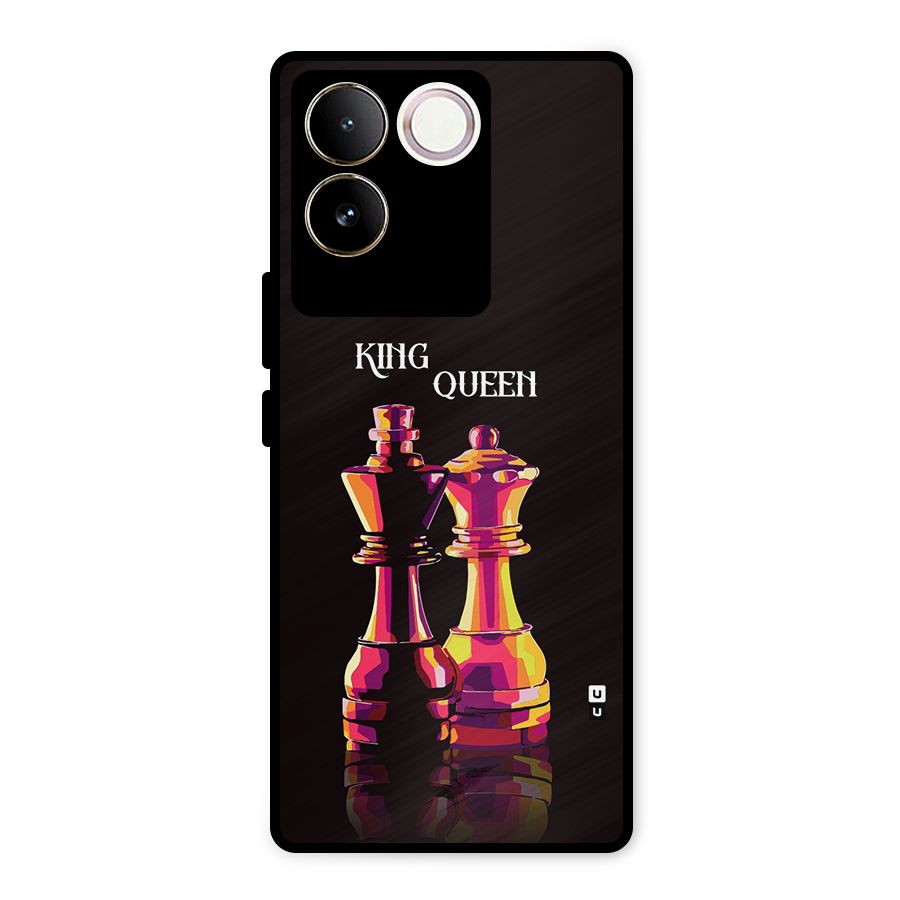 King Queen Metal Back Case for iQOO Z7 Pro