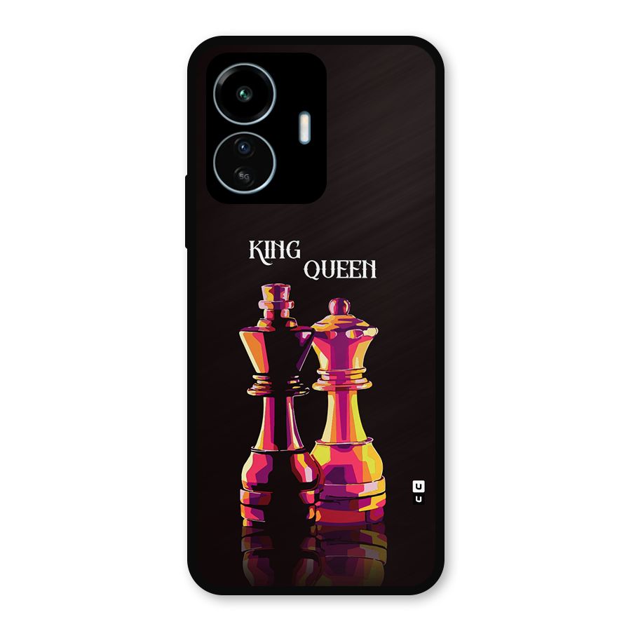 King Queen Metal Back Case for vivo iQOO Z6 Lite 5G