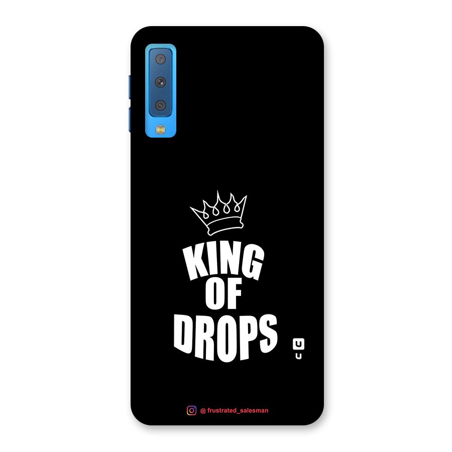 King of Drops Black Back Case for Galaxy A7 (2018)