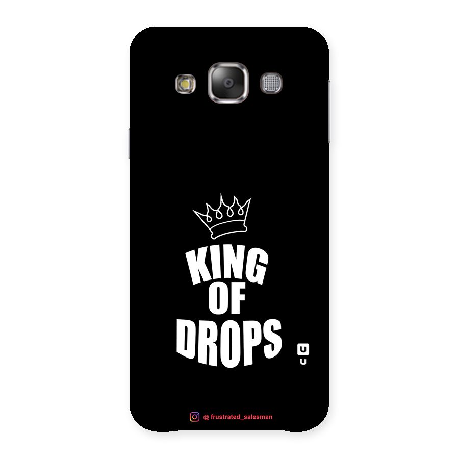 King of Drops Black Back Case for Galaxy E7