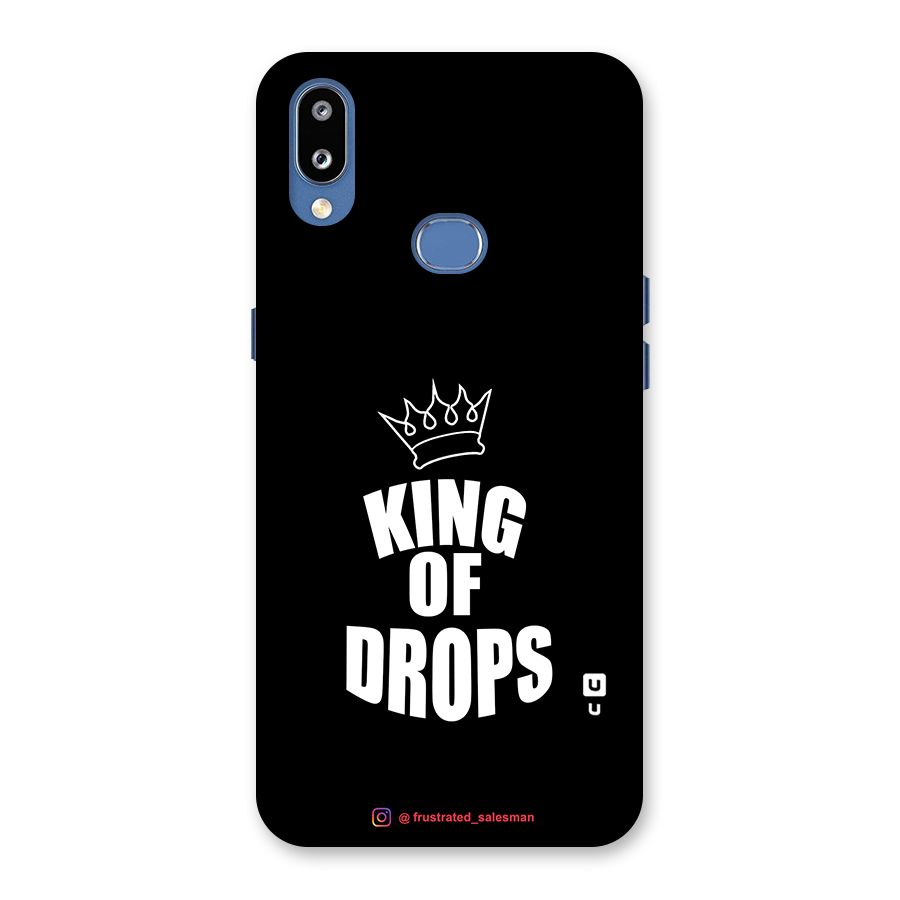 King of Drops Black Back Case for Galaxy M01s