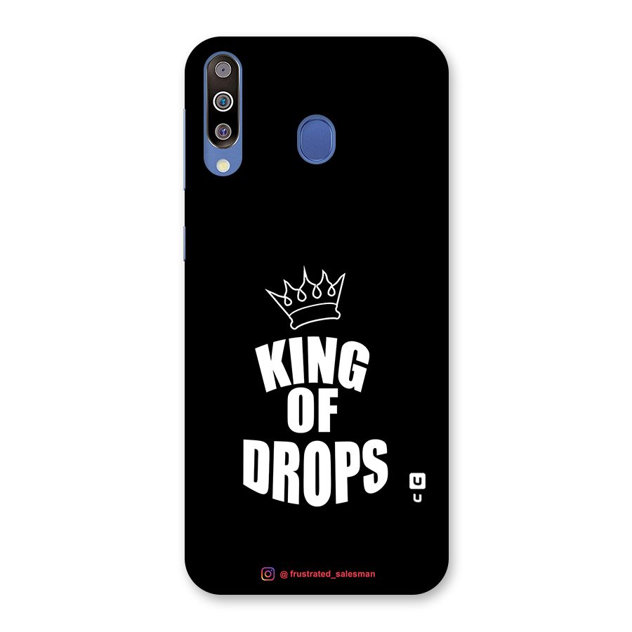 King of Drops Black Glass Back Case for Galaxy M30