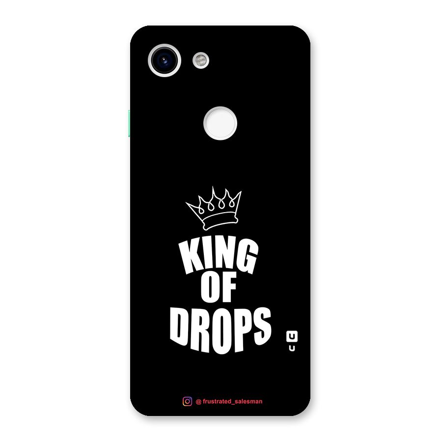 King of Drops Black Back Case for Google Pixel 3