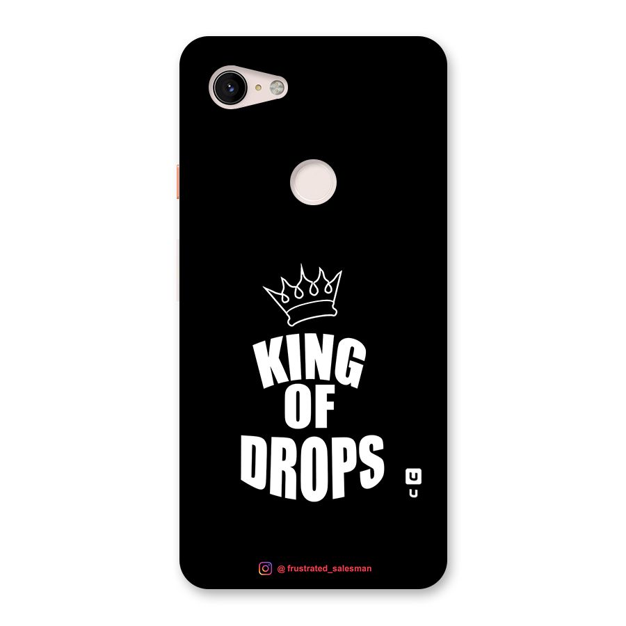 King of Drops Black Back Case for Google Pixel 3 XL