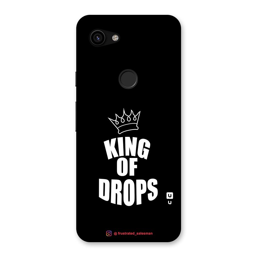 King of Drops Black Back Case for Google Pixel 3a