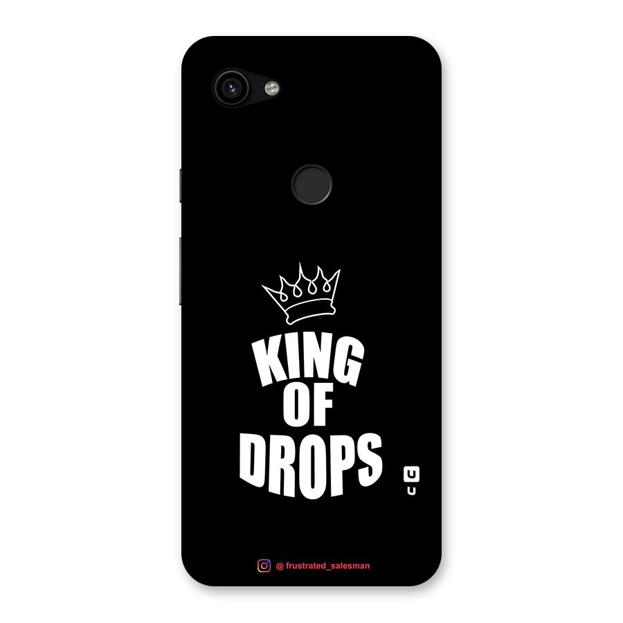 King of Drops Black Back Case for Google Pixel 3a XL