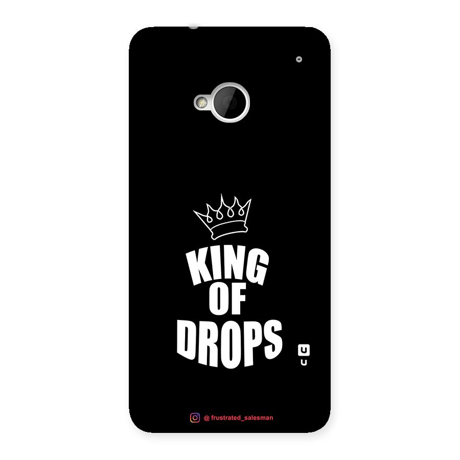 King of Drops Black Back Case for HTC One M7