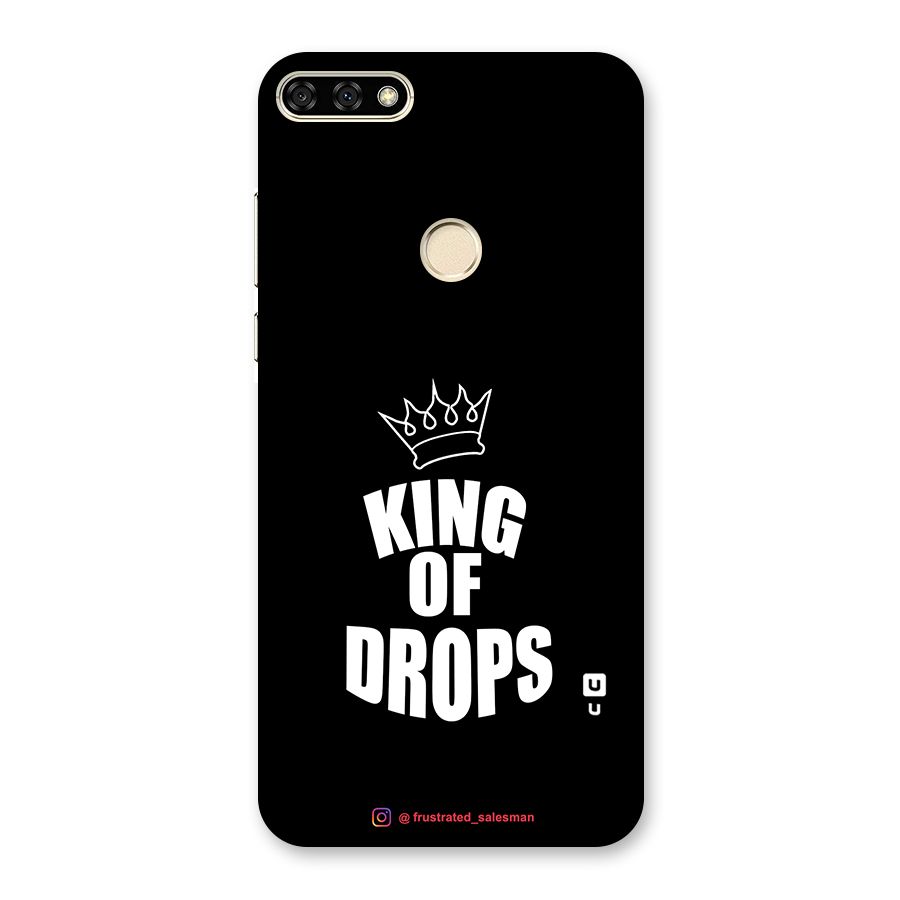 King of Drops Black Back Case for Honor 7A
