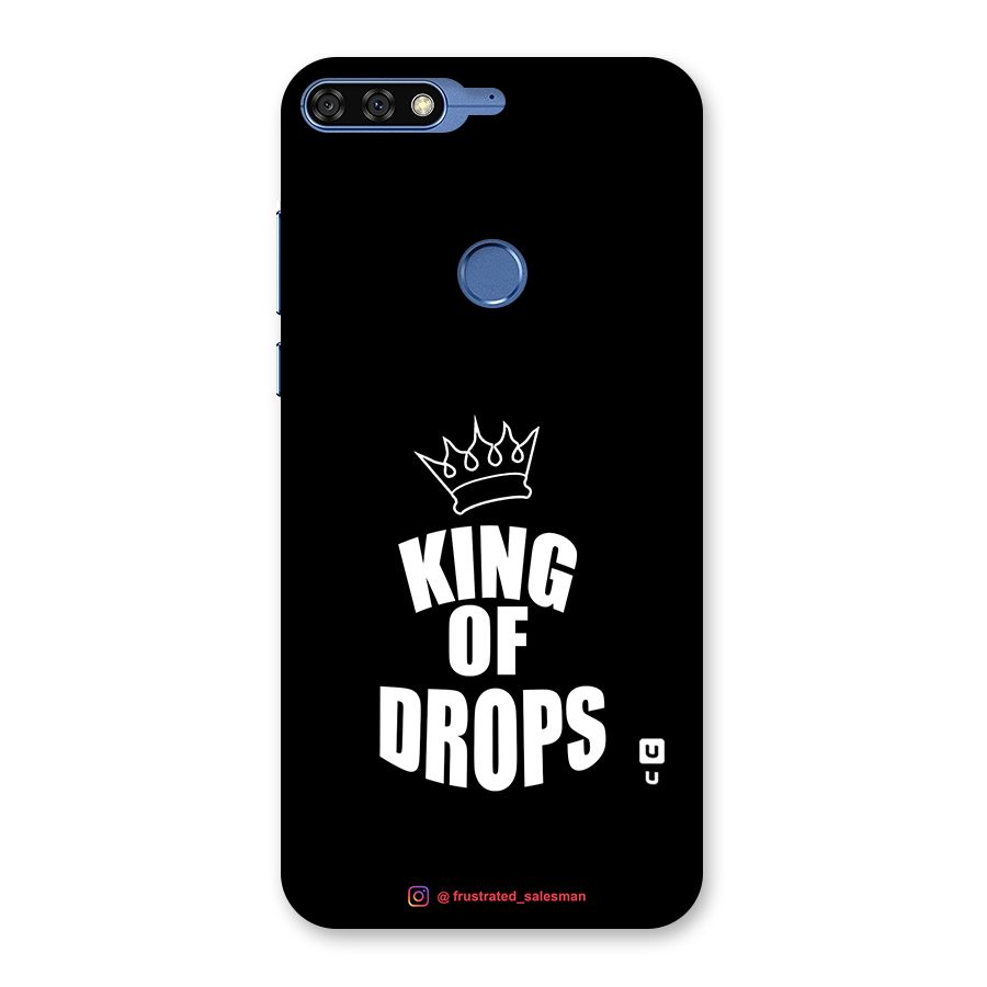 King of Drops Black Back Case for Honor 7C