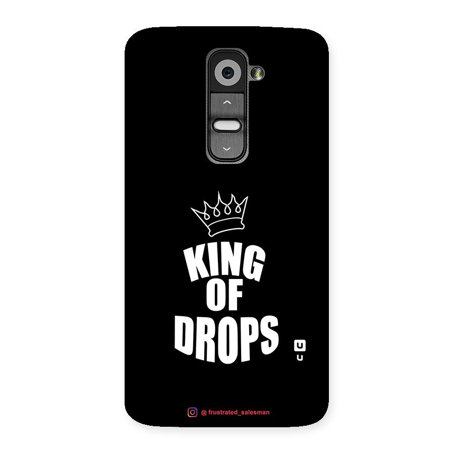 King of Drops Black Back Case for LG G2