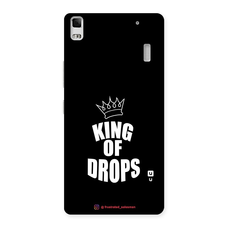 King of Drops Black Back Case for Lenovo K3 Note