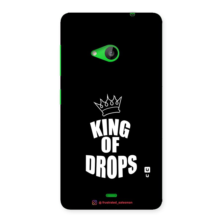 King of Drops Black Back Case for Lumia 535