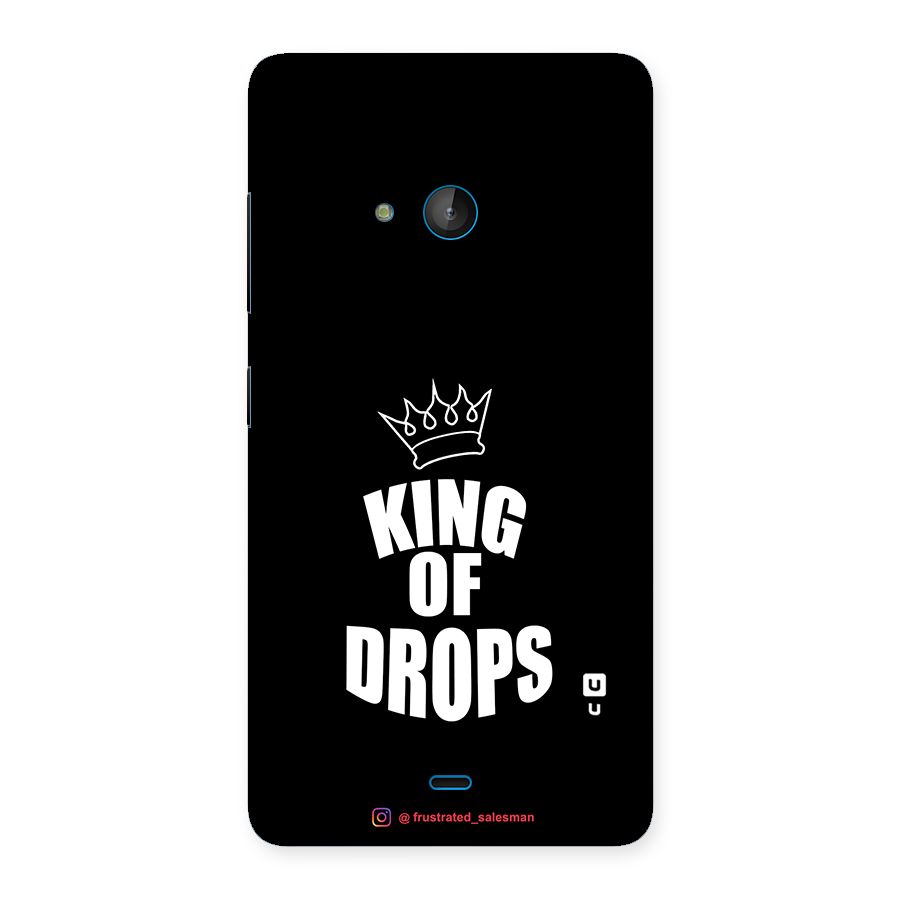 King of Drops Black Back Case for Lumia 540