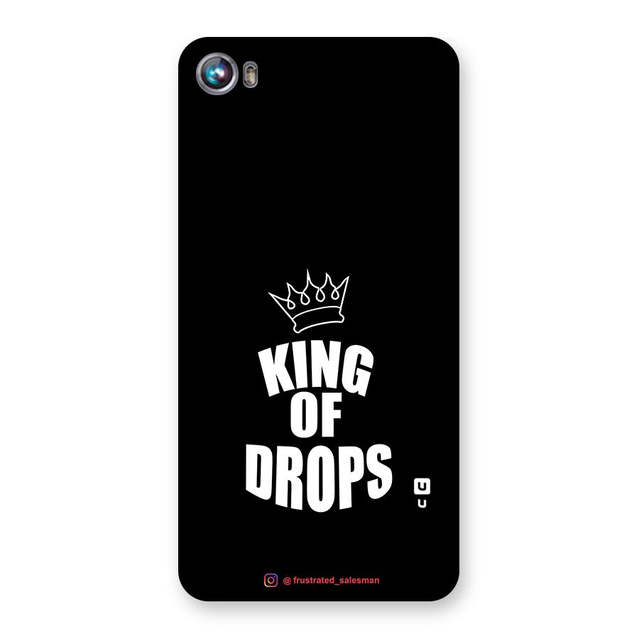 King of Drops Black Back Case for Micromax Canvas Fire 4 A107
