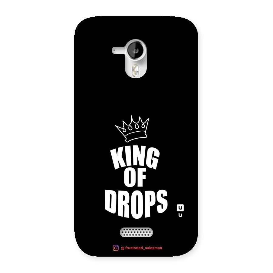 King of Drops Black Back Case for Micromax Canvas HD A116