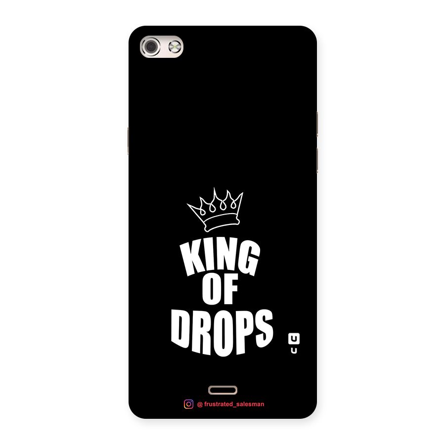 King of Drops Black Back Case for Micromax Canvas Silver 5