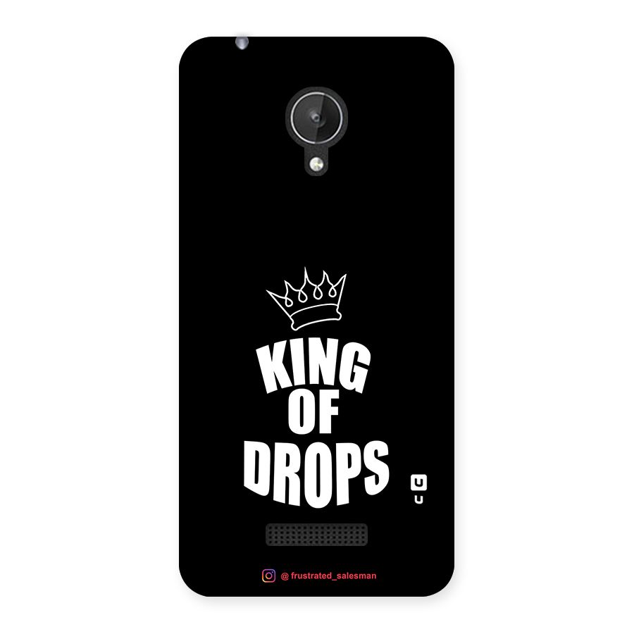 King of Drops Black Back Case for Micromax Canvas Spark Q380