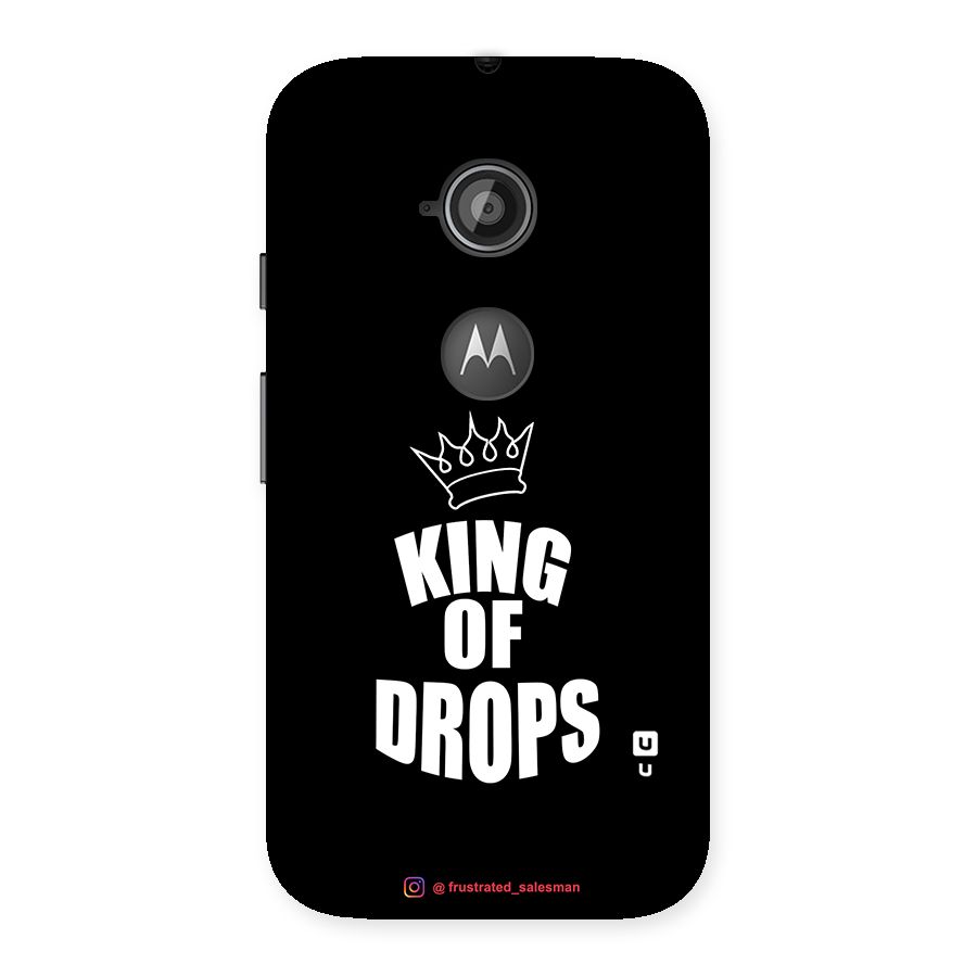 King of Drops Black Back Case for Moto E 2nd Gen