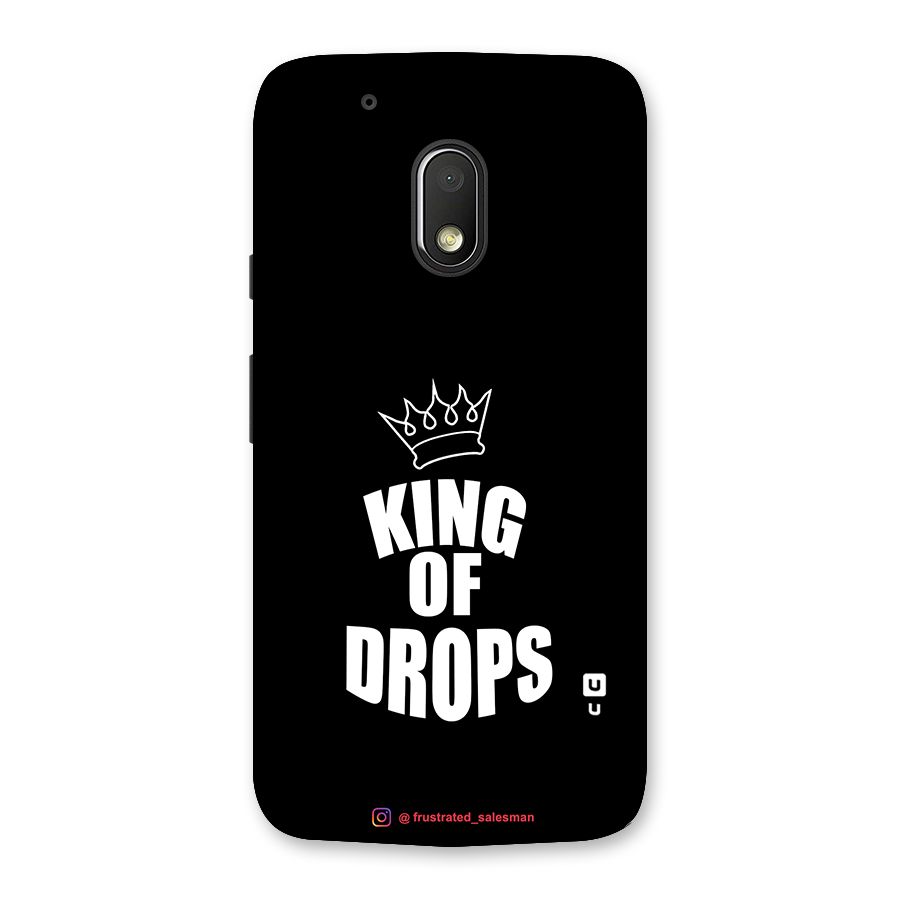 King of Drops Black Back Case for Moto G4 Play