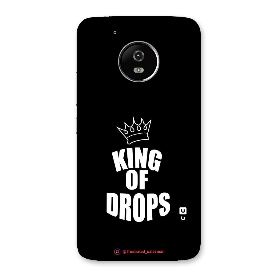 King of Drops Black Back Case for Moto G5