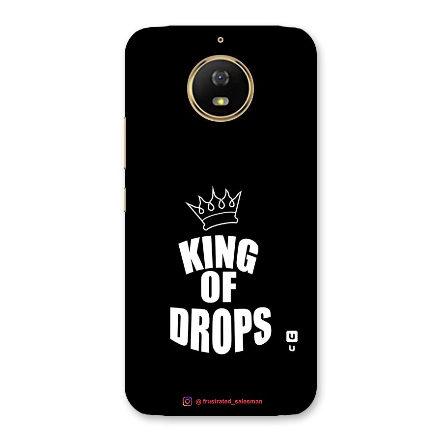 King of Drops Black Back Case for Moto G5s