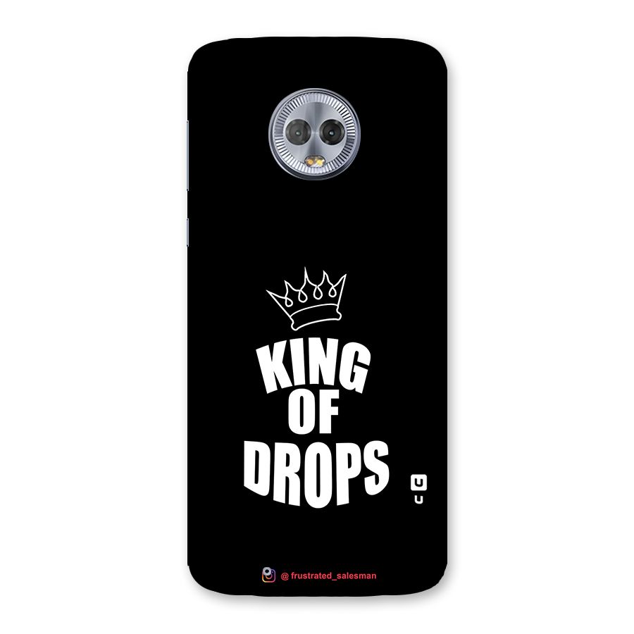 King of Drops Black Back Case for Moto G6