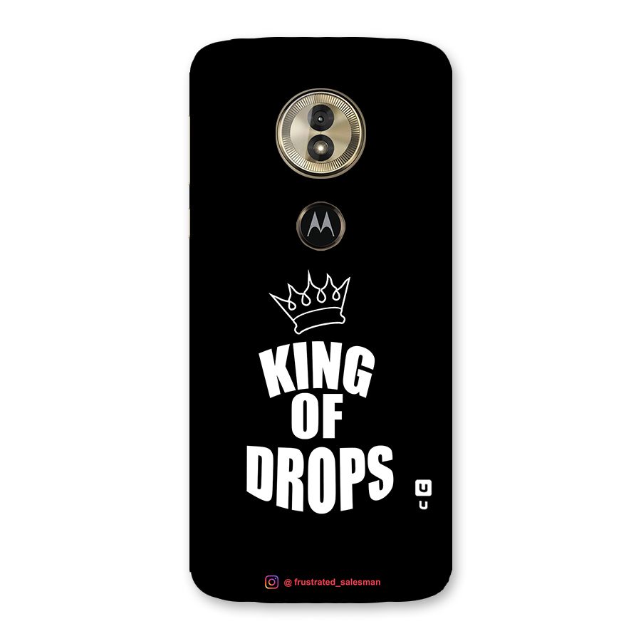 King of Drops Black Back Case for Moto G6 Play
