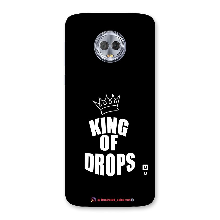 King of Drops Black Back Case for Moto G6 Plus