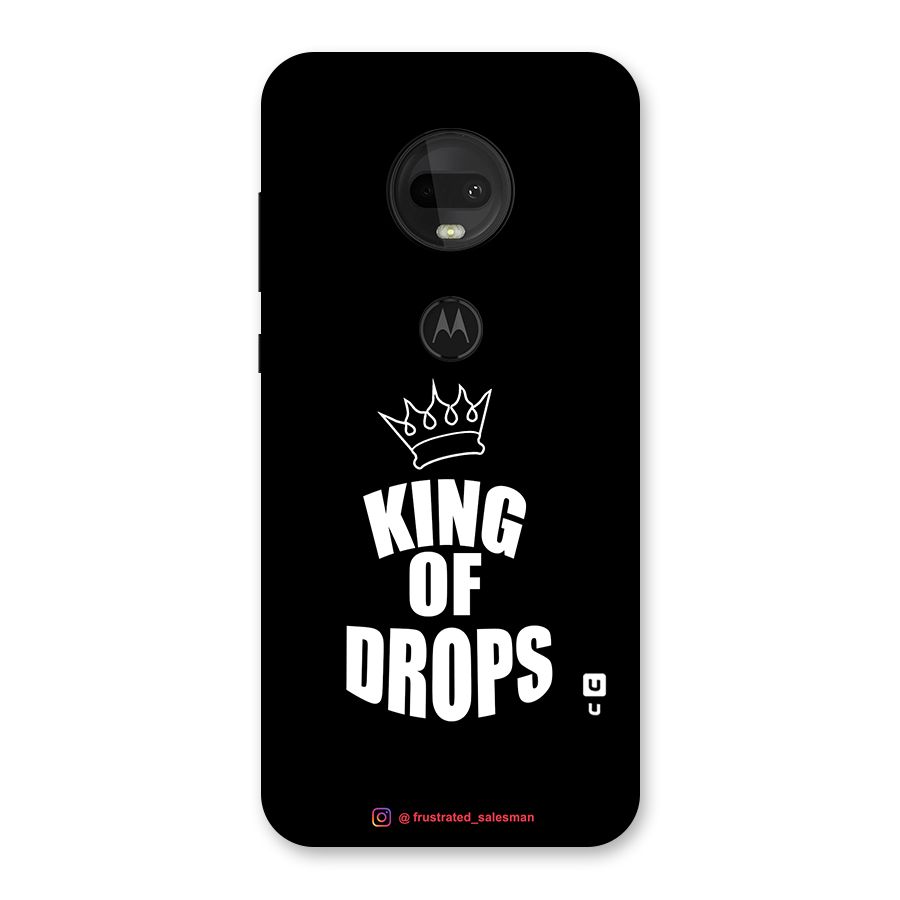 King of Drops Black Back Case for Moto G7
