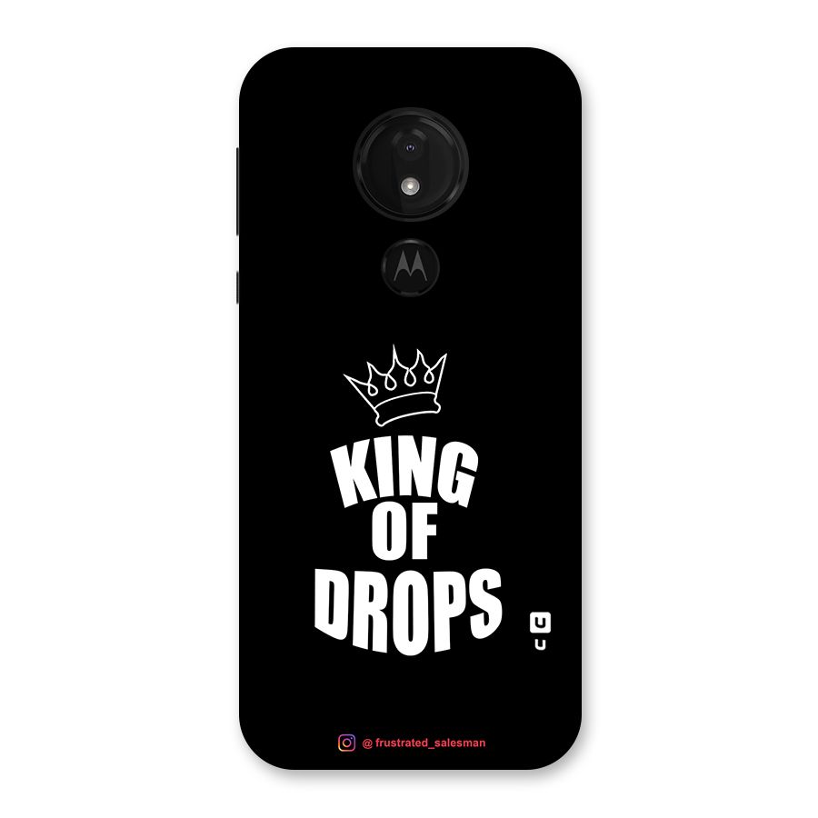 King of Drops Black Back Case for Moto G7 Power