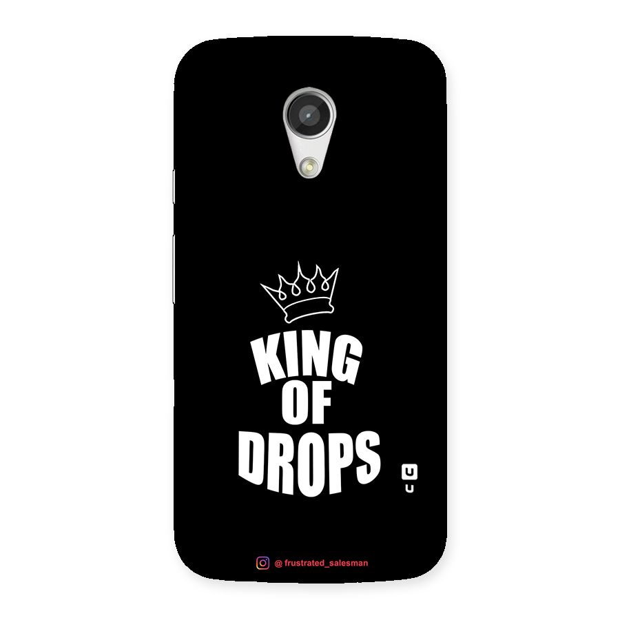 King of Drops Black Back Case for Moto G 2nd Gen