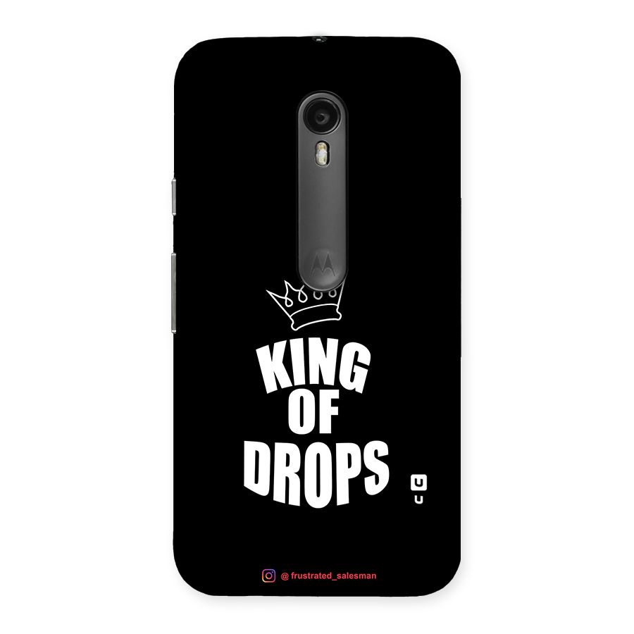 King of Drops Black Back Case for Moto G Turbo
