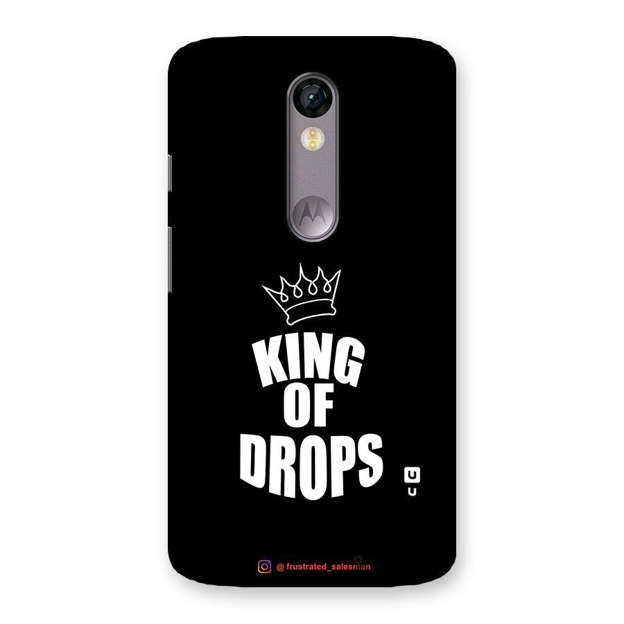 King of Drops Black Back Case for Moto X Force