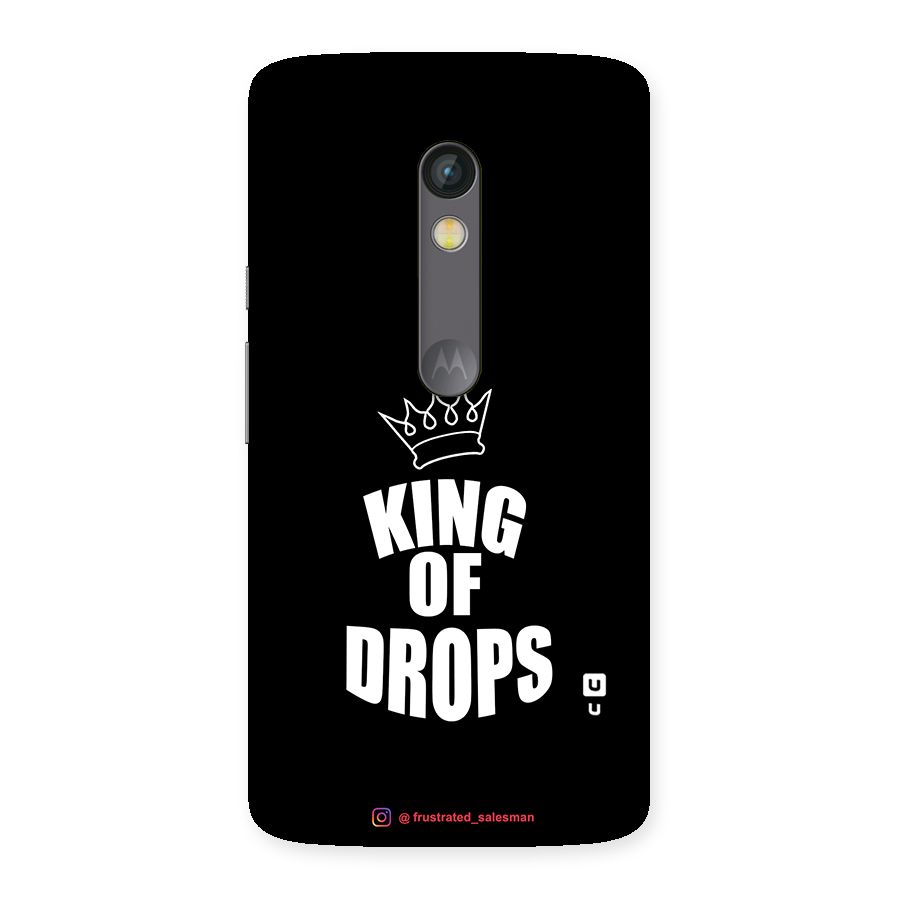 King of Drops Black Back Case for Moto X Play