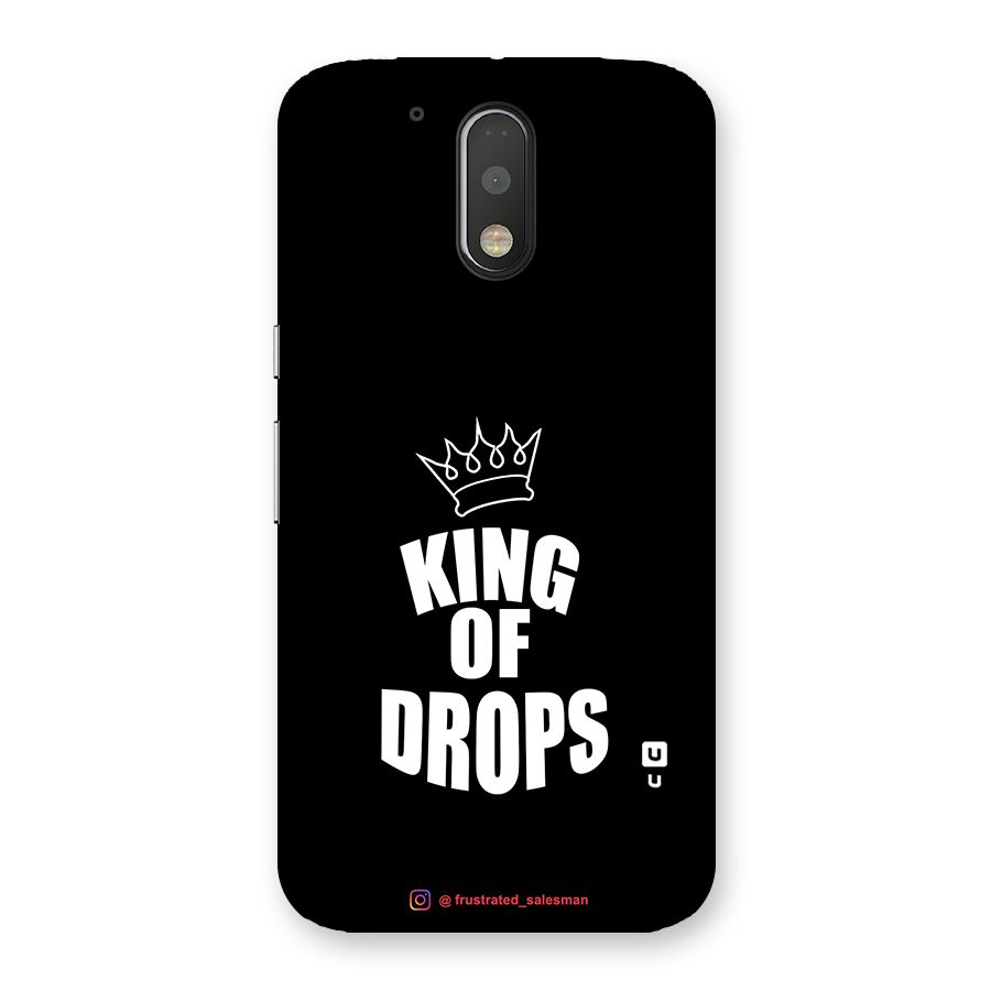 King of Drops Black Back Case for Motorola Moto G4 Plus