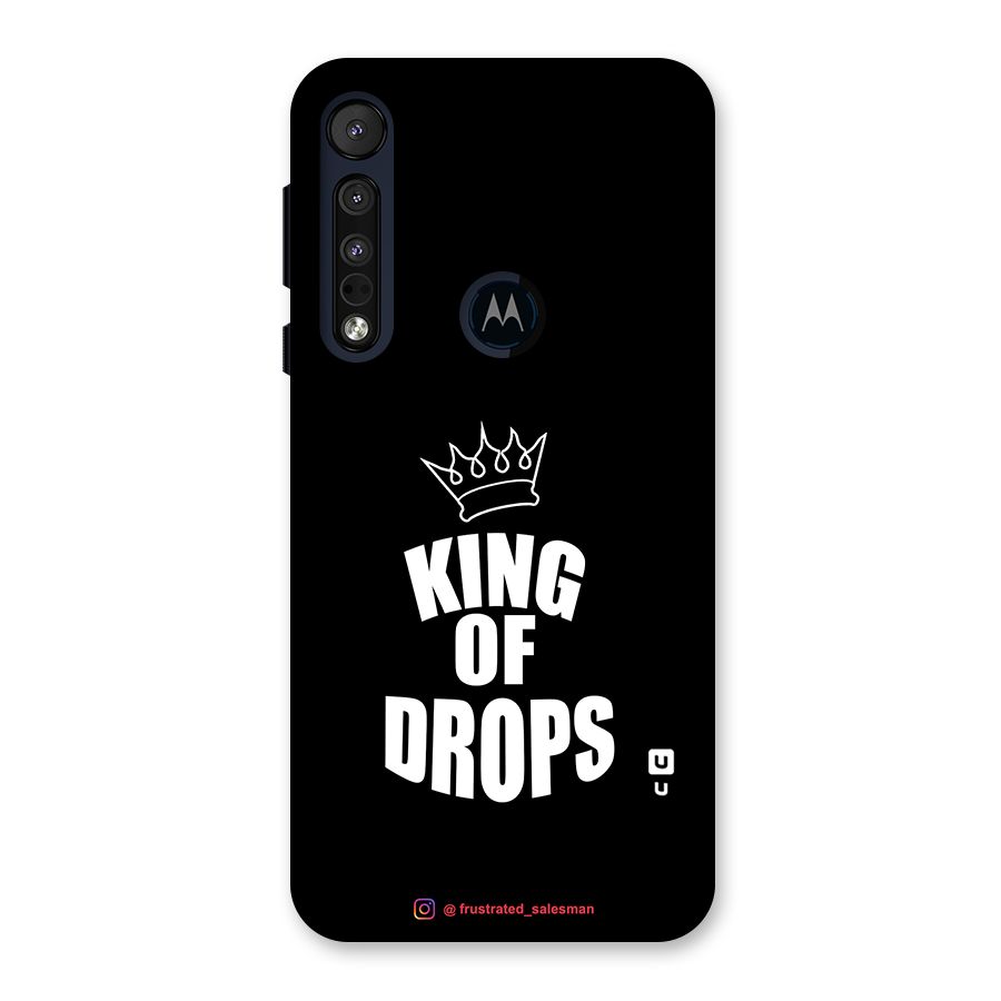 King of Drops Black Back Case for Motorola One Macro