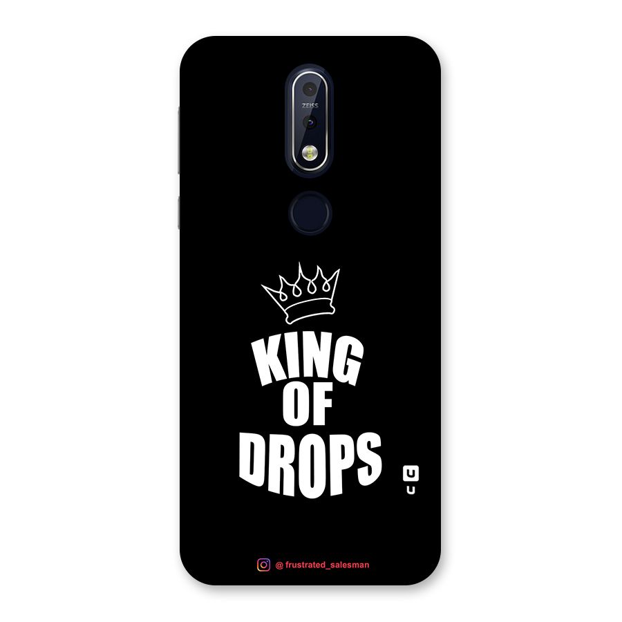 King of Drops Black Back Case for Nokia 7.1