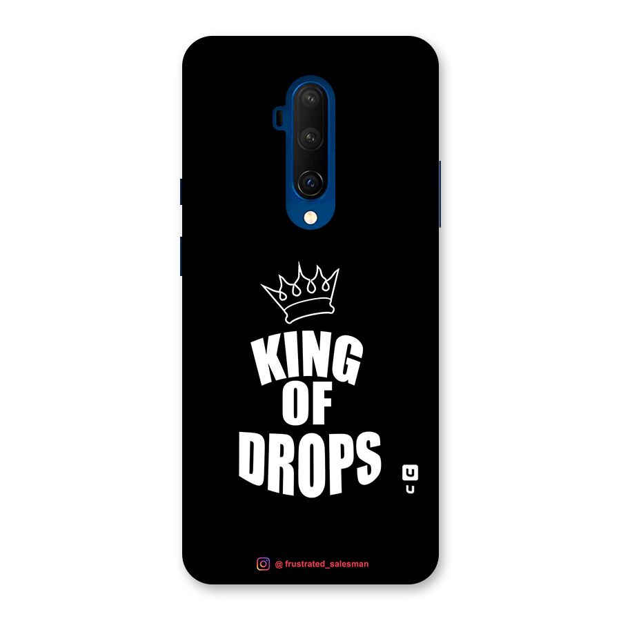 King of Drops Black Glass Back Case for OnePlus 7T Pro