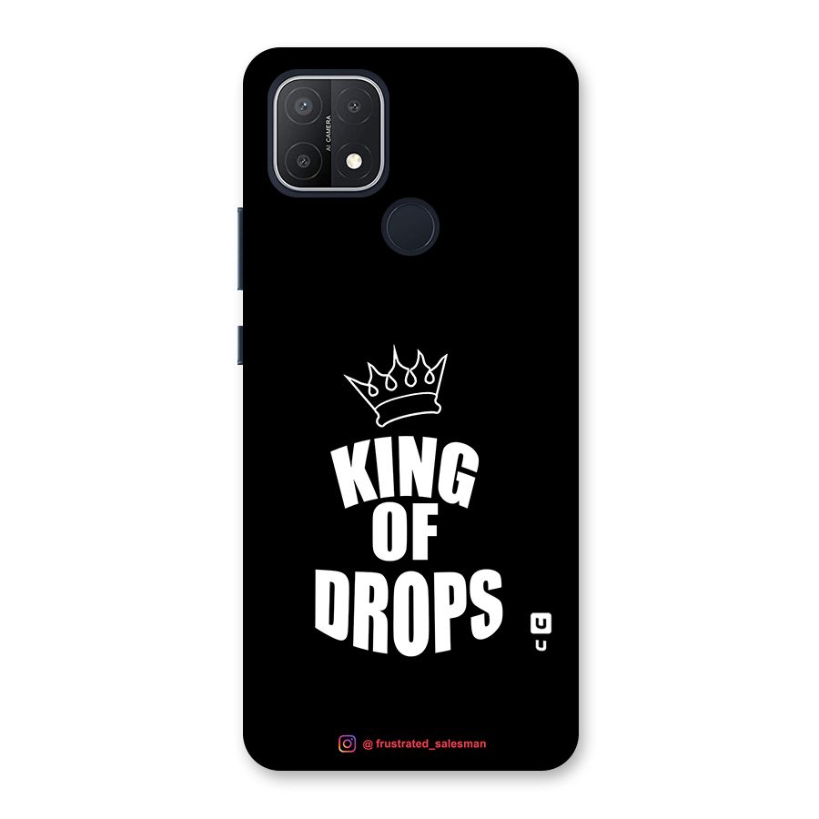 King of Drops Black Back Case for Oppo A15